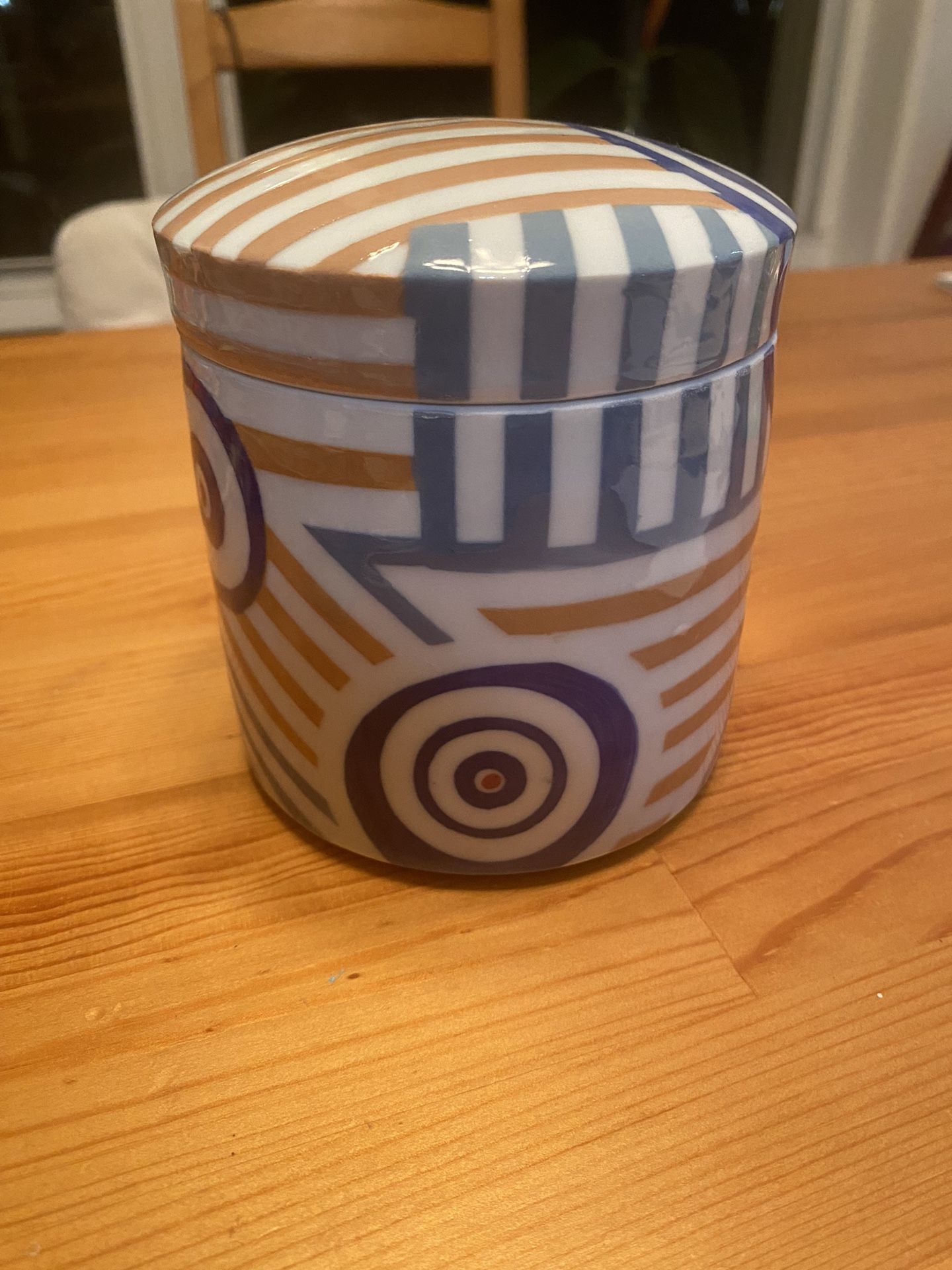 Ceramic Container With Lid / Decor