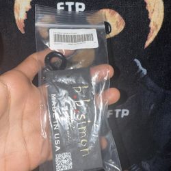 Supreme BB Simon Denim Keychain Black