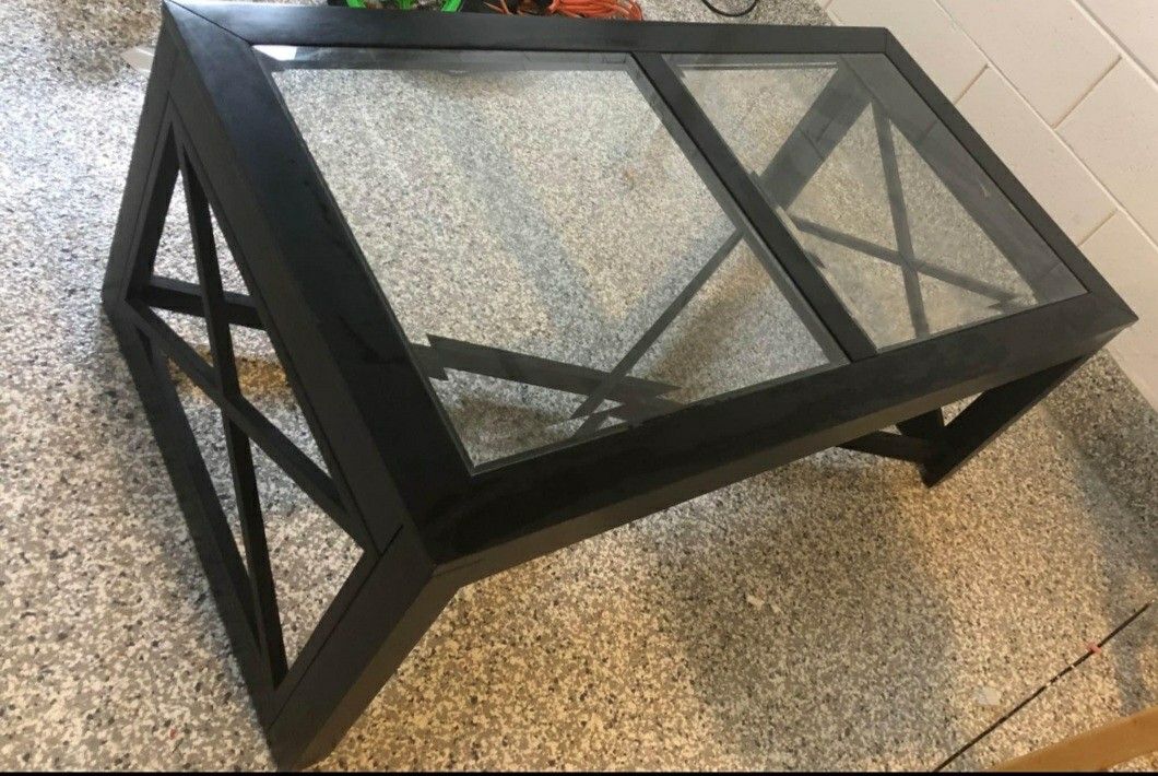 Beautiful Glass Top Coffee Table