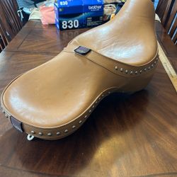 Corbin Brown Leather Dual Tour Seat 