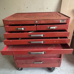 Vintage Kennedy Kits #276 Red 7-drawer Toolbox