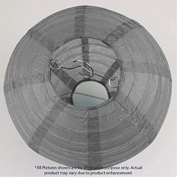 24 Pieces 16” large Silver  Round ChinesePaper Lanterns For Party Wedding Baby Shower Bridal Shower Home Decorations Suppliers