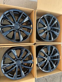 Infinity q50 rims 17” OEM Factory Wheels Rines new gloss black powder coated ( exchange available )( Cambio Disponible )