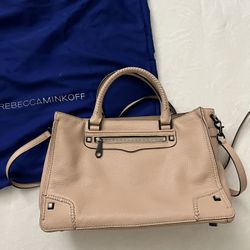 Rebecca Minkoff soft blush pebble leather bag