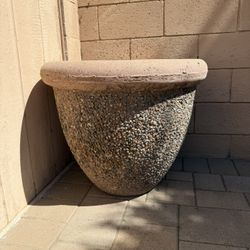 Flower Or Tree Pot With Pebbles Design Large