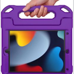Kids Case for iPad 9th/8th/7th Generation -10.2 inch 2021/2020/2019, Built with Screen Protector, Durable Shockproof Handle Stand Case for Apple iPad