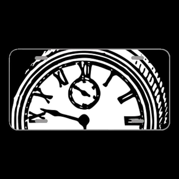 License Plate Novelty Car Front Alarm Clock Clock Vintage Antique