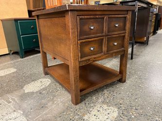 Dark Walnut 1 Drawer End Table