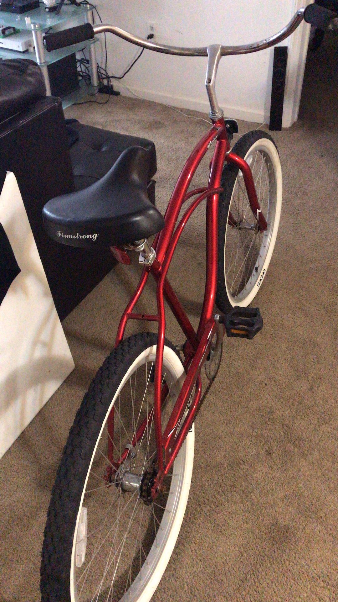 Nice candy red bike