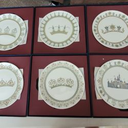 Disneyland 50th Anniversary Plate Collection of 6 Plates!!  
