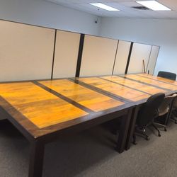 3 big ass square tables