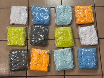 ALVABABY Baby Cloth Diaper 12 Pack