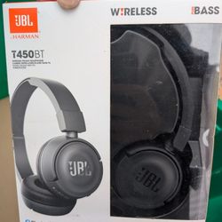 New JBL T450BT Wireless Bluetooth Headphones