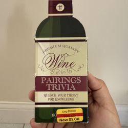 Wine Trivia Game