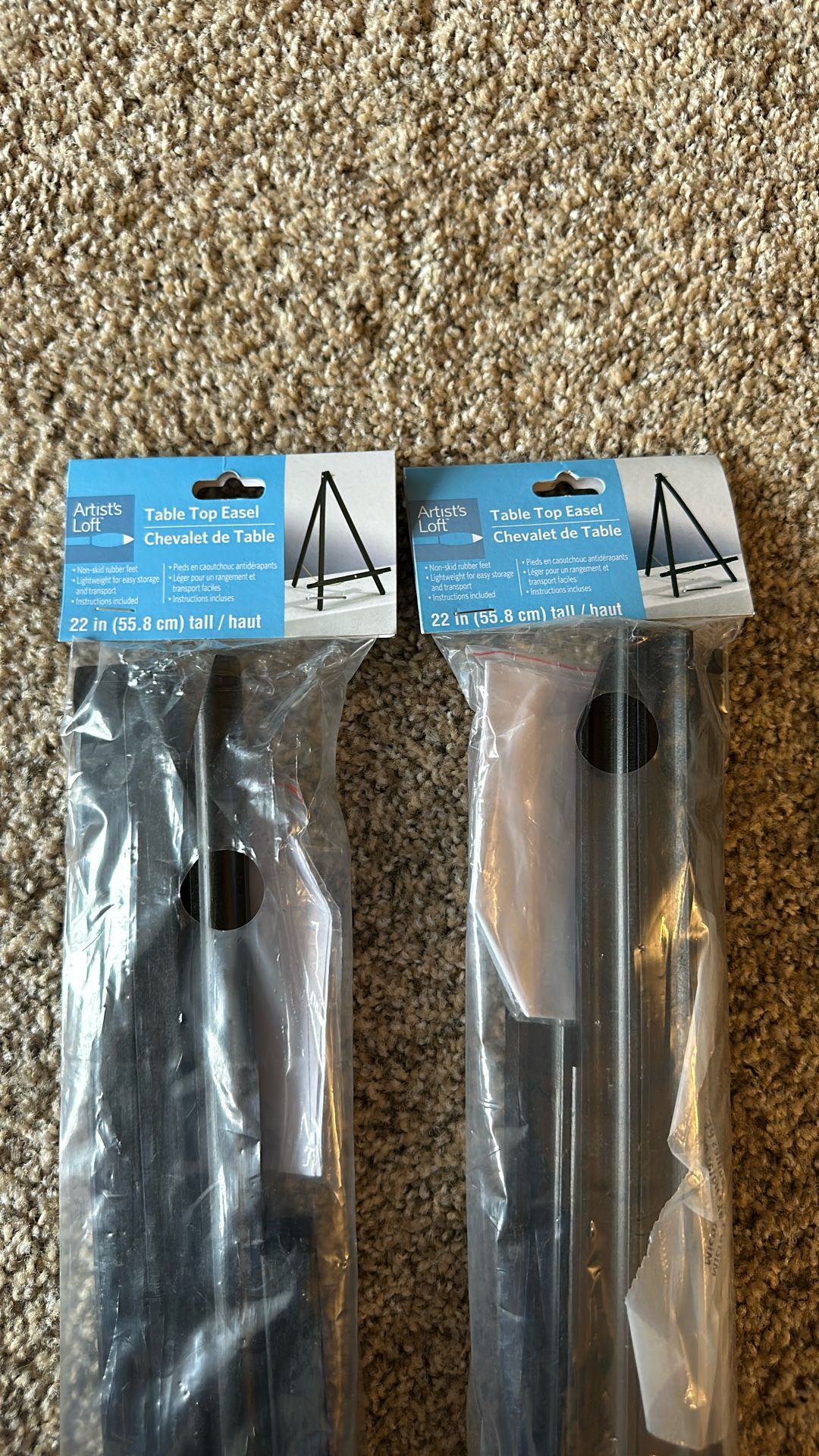 Two Brand New Table Top Easels