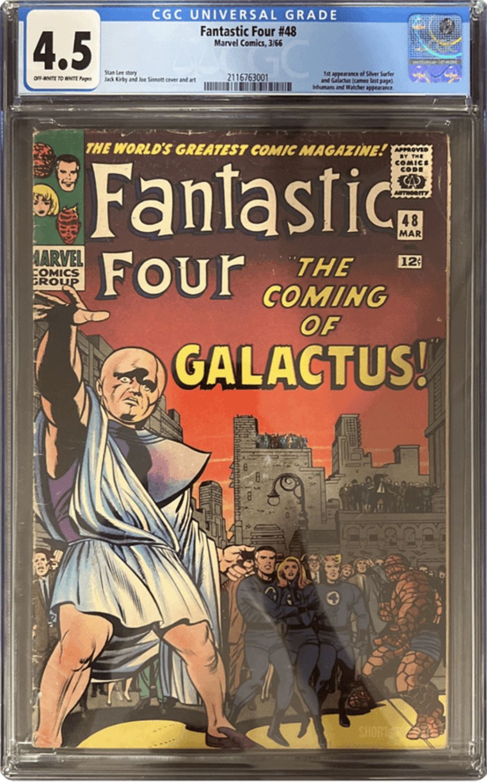 Fantastic Four #48 CGG 4.5 OW-WP Comic Book