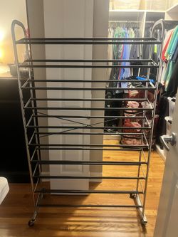 Shoe Rack On Wheels