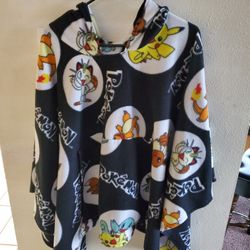 Pokémon Fleece Hoodie Poncho