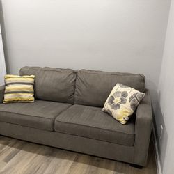 Ashley Sofa Sleeper. Slate Gray. Like New.