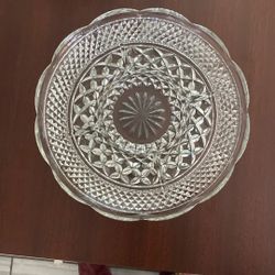 Cut Glass Party Platter 