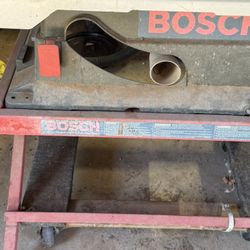 10 Inch Bosch table Saw With Stand And Dado Set