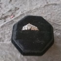 TODAY ONLY! Beautiful 14kt White Gold & Diamond Engagement Ring