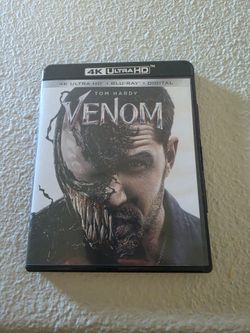 Venom movie 4k and bluray disc only