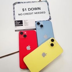 Apple iPhone 14 - 90 DAY WARRANTY - $1 DOWN - NO CREDIT NEEDED 