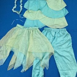 Sarah's Silks Turquoise Pretend Dress up Outfit