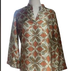 Talbots silk Blouse