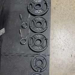 Olympic 35 Lbs Plates Weight Lifting Set