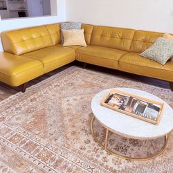 COPENHAGEN Sectional sofa with CRATE BARREL coffee table