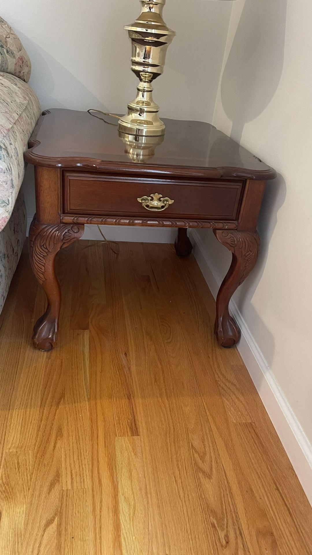 Chippendale Mahogany Tables  With Glass Top