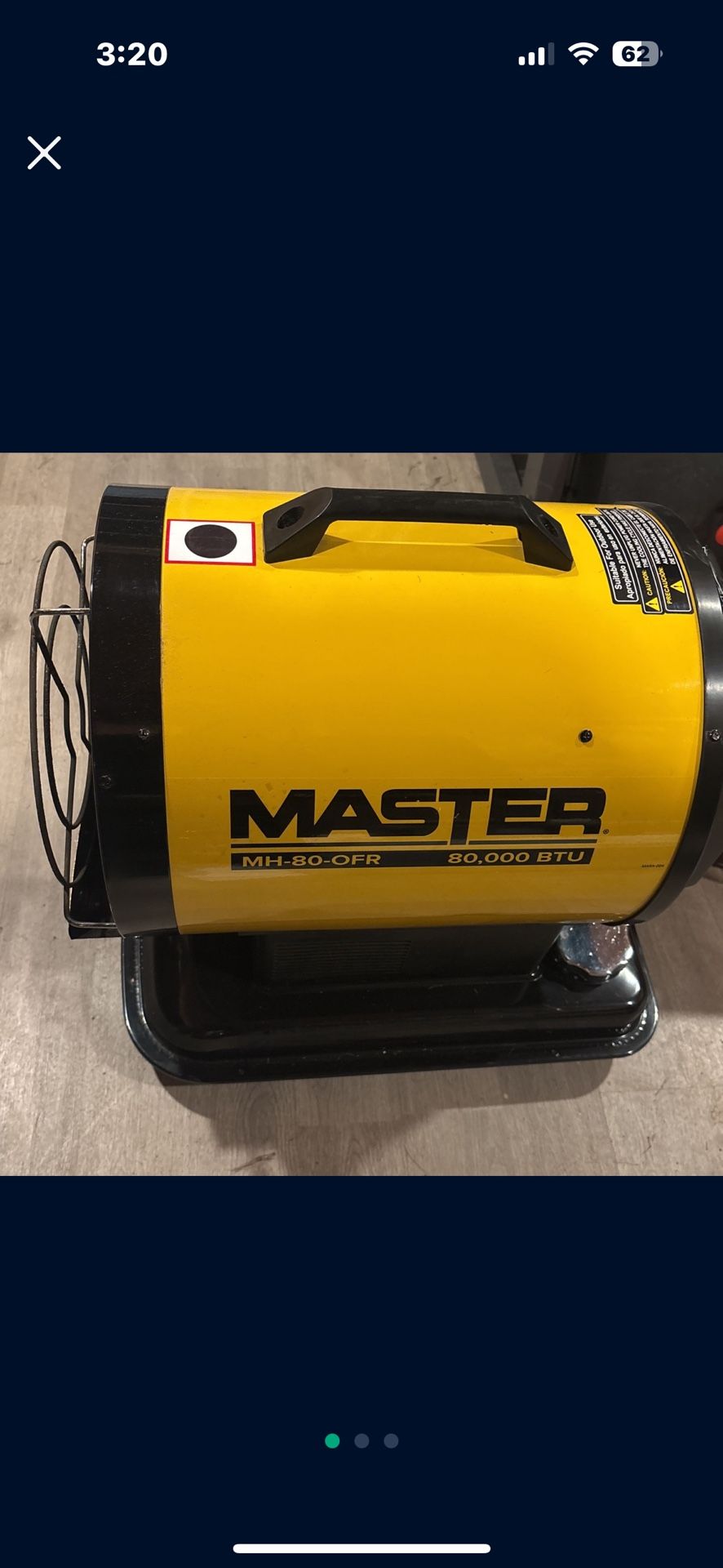 80,000 BTU Kerosene Heater