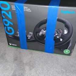 Logitech G920 Steering Wheel With Pedals, + Gear Shifter