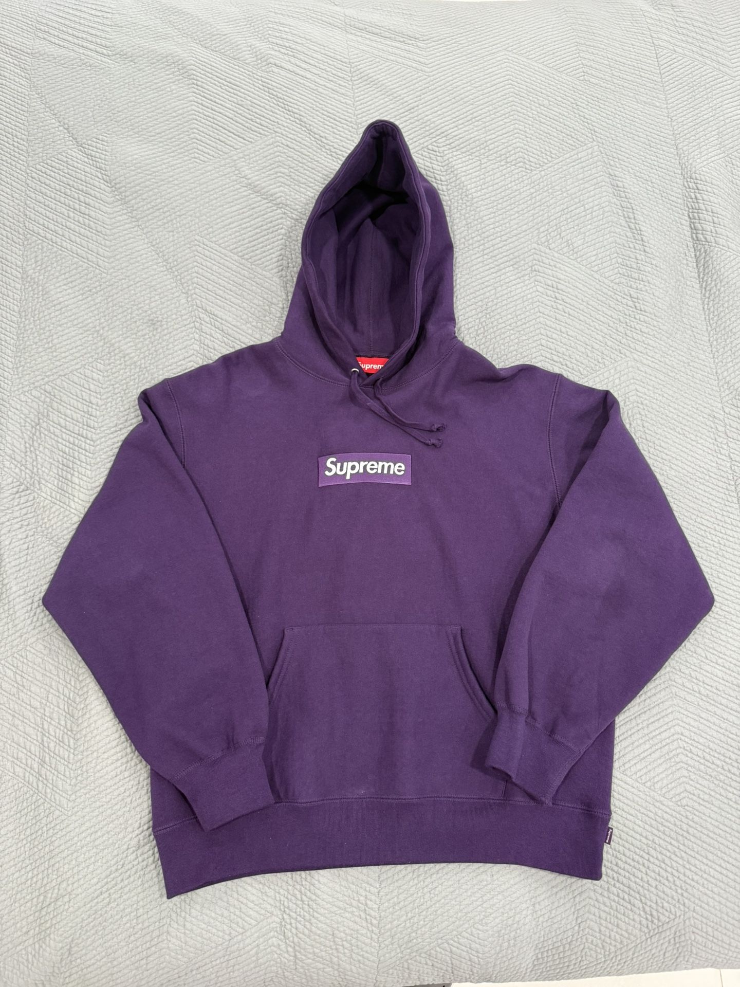Supreme Box Logo Sweatshirt Dark Purple FW23 Medium 