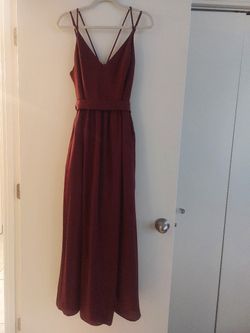 Burgundy Evening Gown