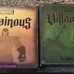 Disney Villainous And Marvel Villainous Board Game Set