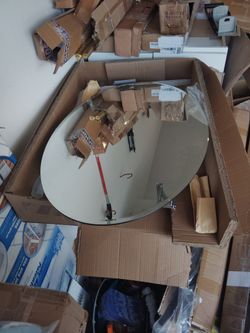 Oval Mirror Medicine Cabinet