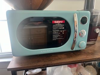 Retro Blue Microwave