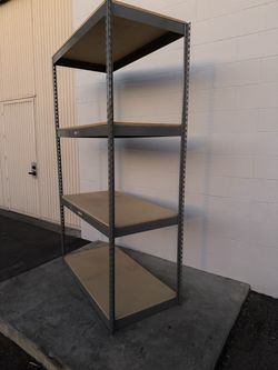 4 Tier Shelving 48 in W x 30 in D American Made Used Heavy Duty Steel Boltless Storage Racks Delivery Available