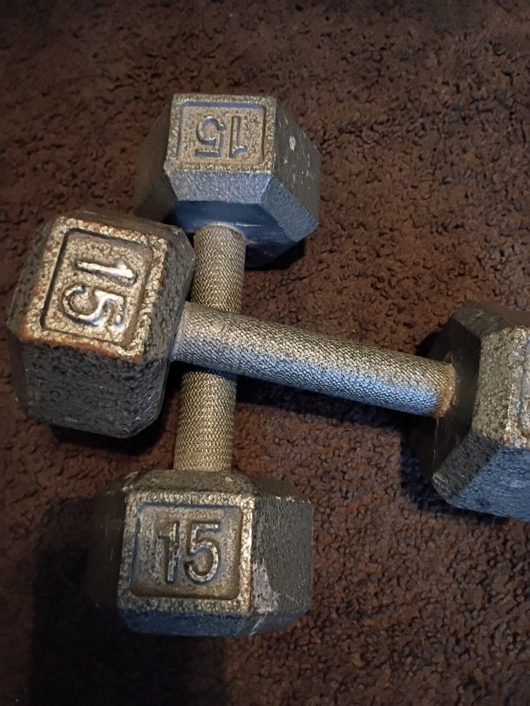 15 Pound Dumbbell Set