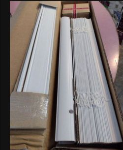 2" cordless faux wood window blinds in white