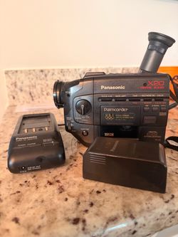 ⁠Panasonic Palmcorder PV-42 VHS-C Camcorder Charger AC Adapter Bundle FOR PARTS