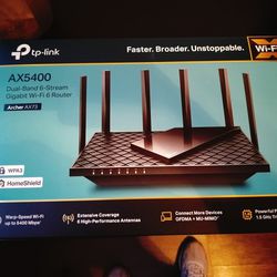 Tp-link Ax5400 Dual Band Wifi 6 Roughter