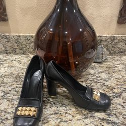 Tory Burch Black Leather Pumps Size 9