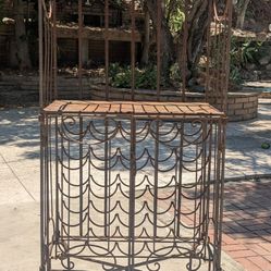 Wrought iron Wine Rack-$175