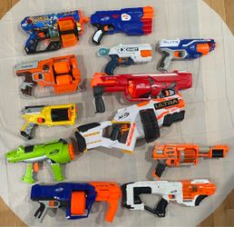 Lot of 12 Nerf Guns - Nerf Blaster Bundle