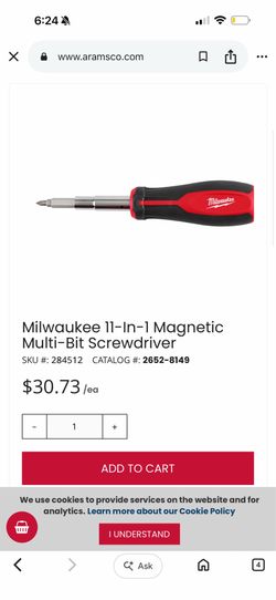 Milwaukee 11-In-1 Magnetic Multi-Bit Screwdriver