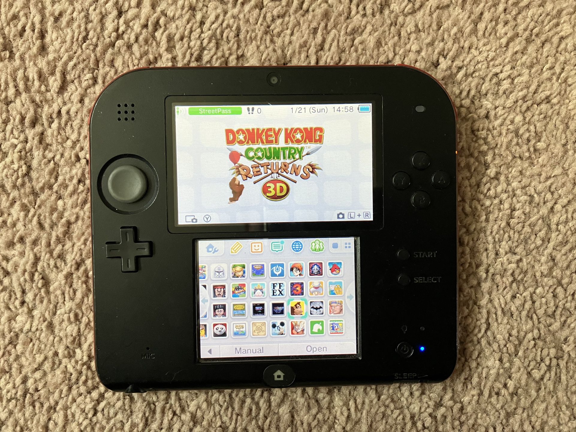 Modded Nintendo 2DS With 100 Games